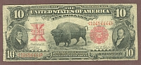 Fr.114, 1901 $10 Legal Tender "Bison" Note